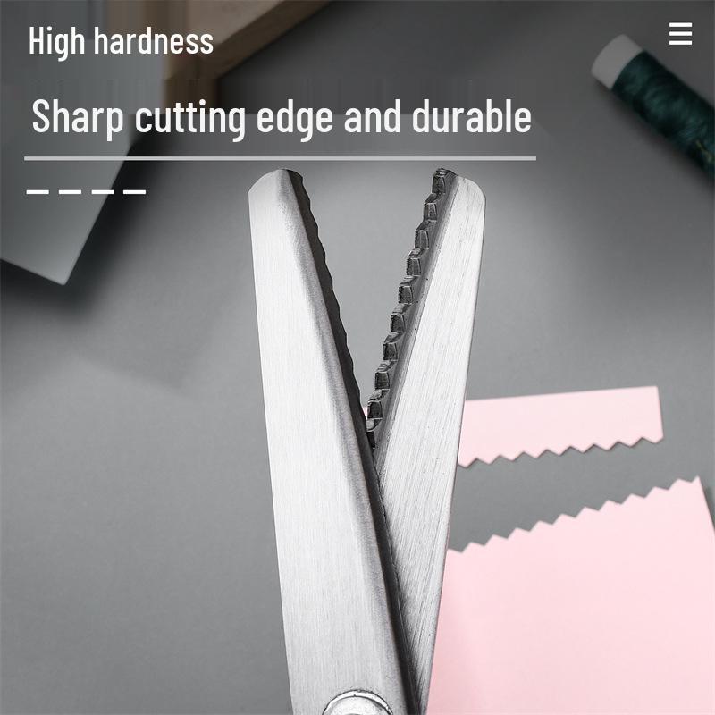 Handmade Cross-Border Tailor Scissors: Serrated Dog Tooth Fabric Scissors for Household and Craft Use