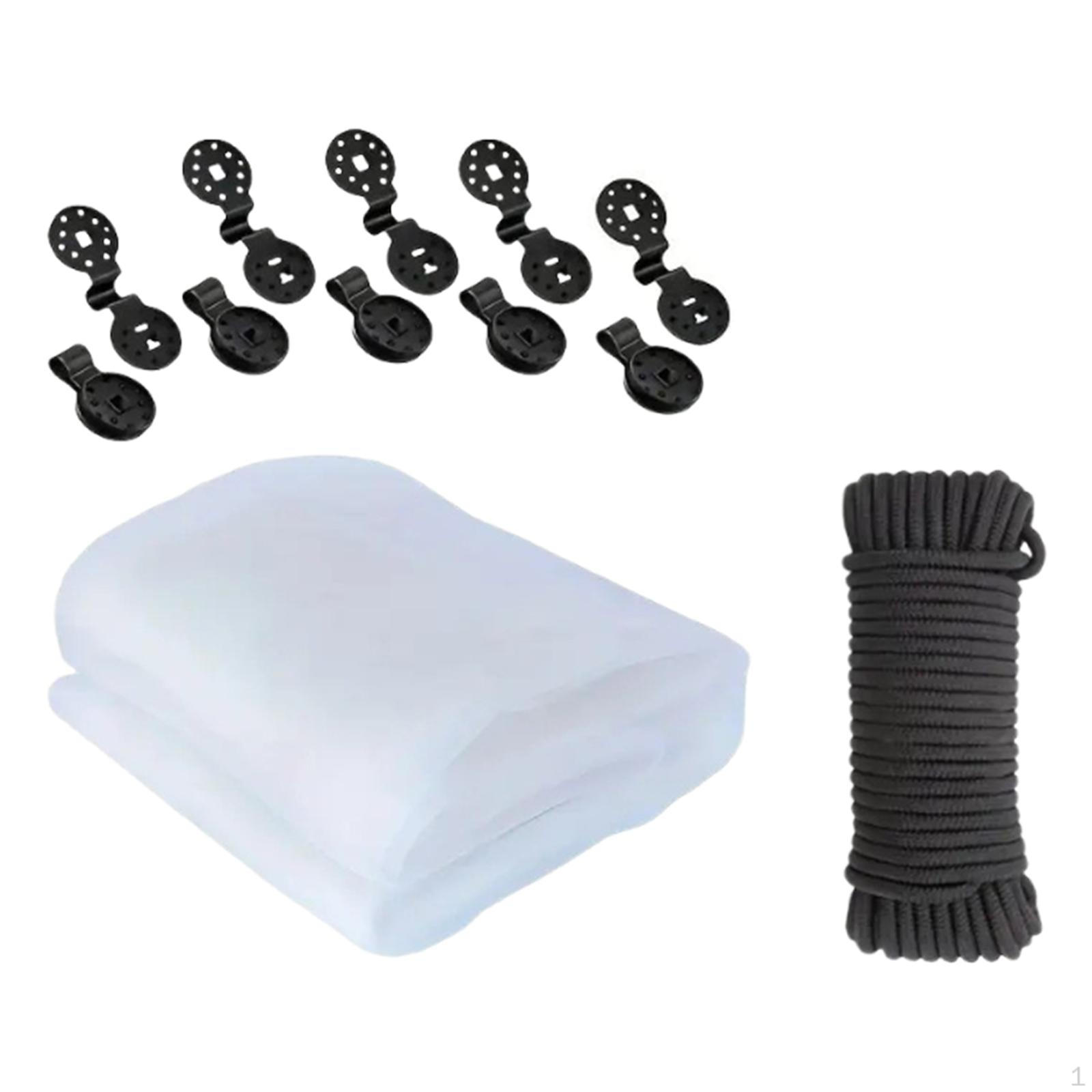 

Сетка для приподнятых грядок 7,9 X 19,7 футов Накрытие для теплицы с голубикой и растениями белый