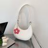Sweet Style Faux Leather Crescent Bag for Women 2026 New Fashionable Shoulder Crossbody Purse