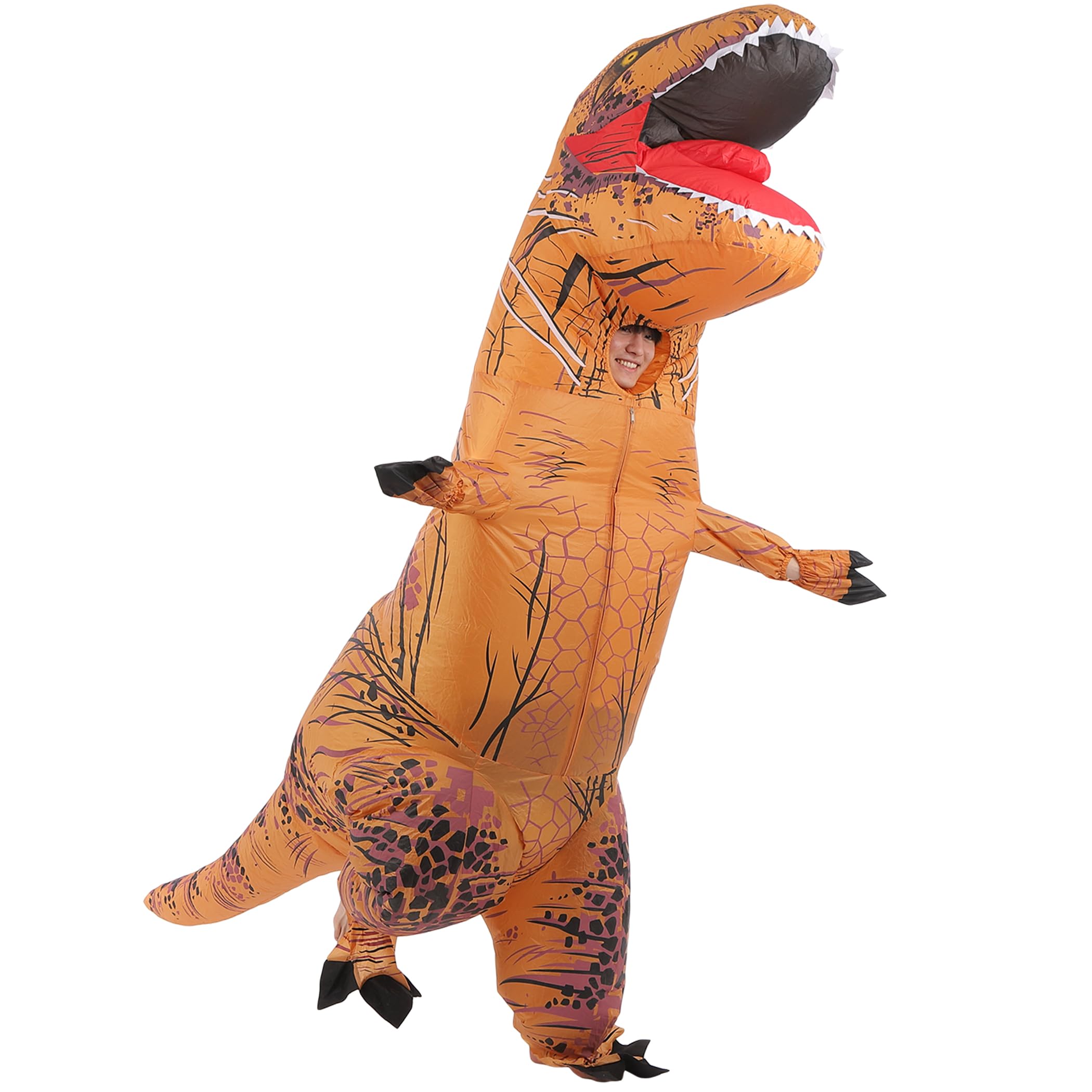 

Tyrannosaurus Racing Suit Kigurumi with Good for Top Blower Included [Edison Brain] Visibility, Face-Out Type, Ranking, Cosplay, (For Adults)
