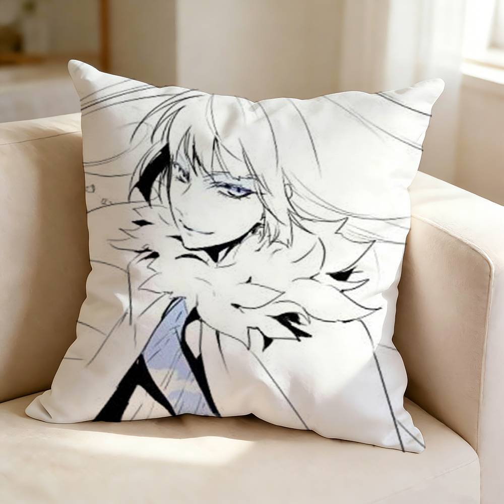 Action Anime J-Jormungand K-Koko Hekmatyar  Square Double-Sided printed Pillow Case Bedroom Bedside Pillow Sofa Cushion Cover