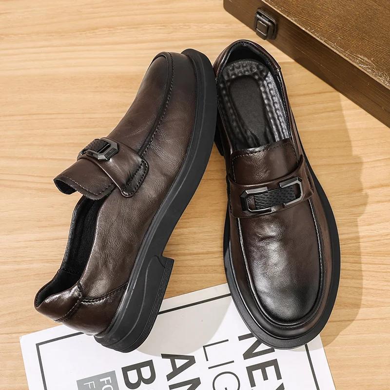 Fashion New Mens Casual Shoes Slip On Driving Loafer for Men Work Formal Shoes Fashion Business Dress Wedding Party Office Shoe Mocaasin