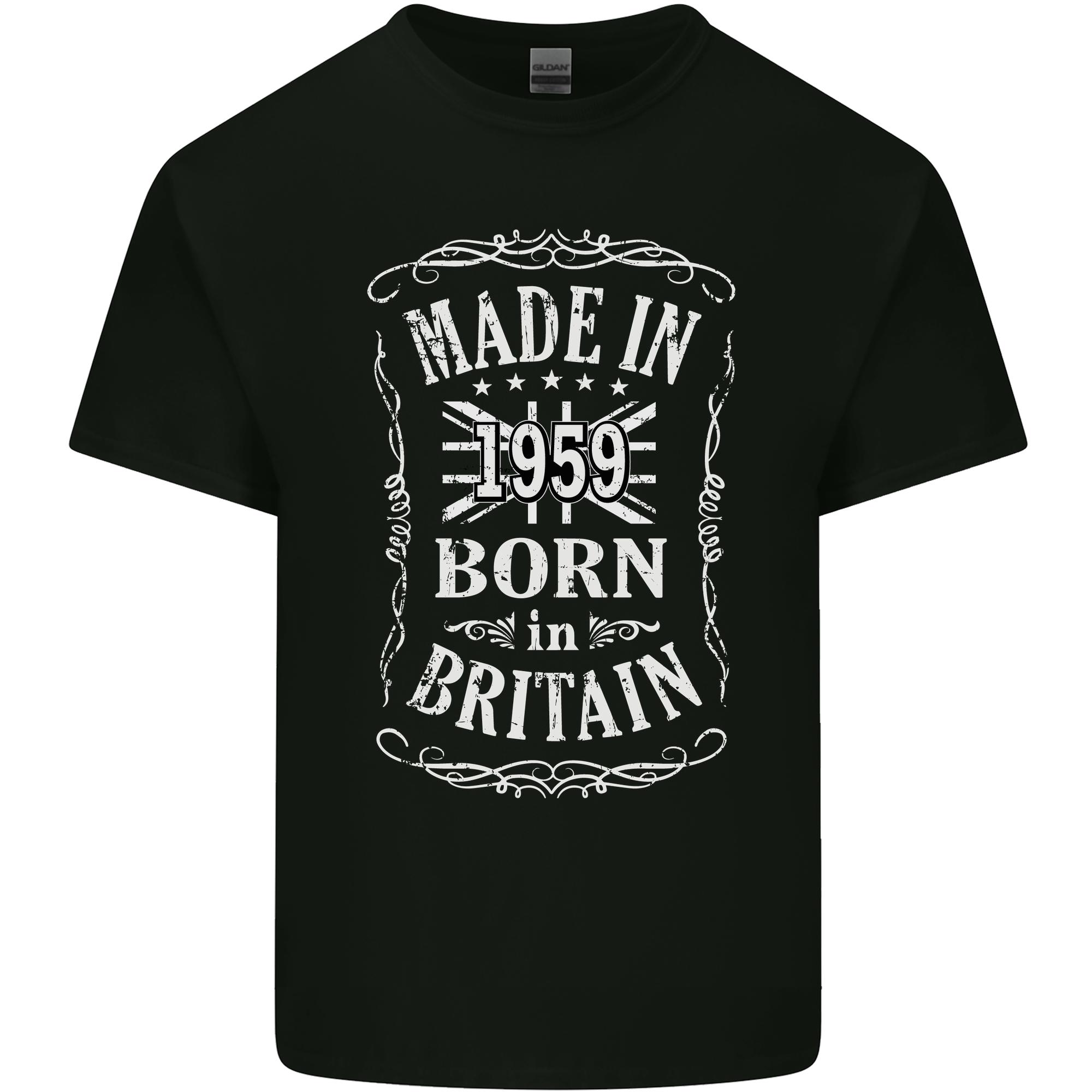 Born In Britain 67th Birthday Made 1959 Unisexs Light Cotton TShirt S