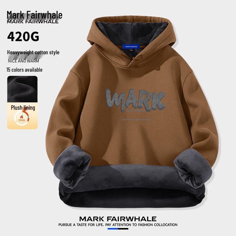 Mark Fairwhale Men's Heavyweight Fleece Lined Hoodie