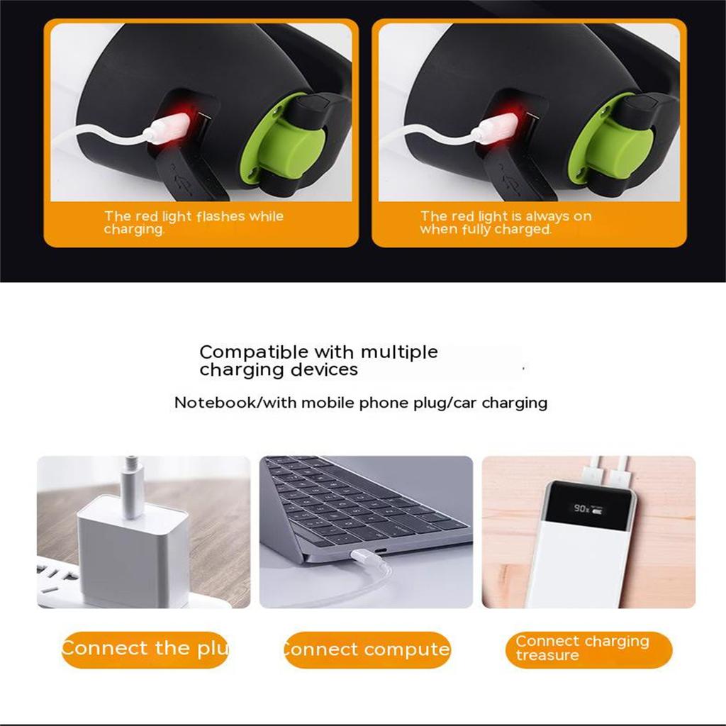 3 In 1 Led Flashlight Usb Rechargeable Multifunctional Camping Emergency Torch Home Desk Lamp Power Bank