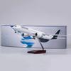 Airplane Airbus A350 Lufthansa Airline Model 1/142 Scale 47CM W LED Light & Wheel Diecast Resin Plane Decoration Ornaments