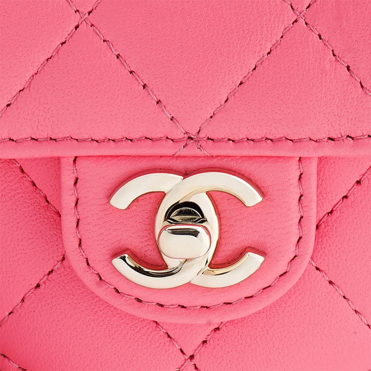 Chanel 22SS Sheepskin Heart Bag Fanny Pack Mini Women's Pink AP2787-B08163-NH621