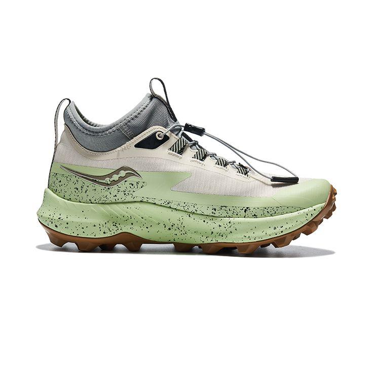 SAUCONY Damskie Czarne Białe Zielone Buty do Biegów Terenowych Peregrine 13 S10840-20