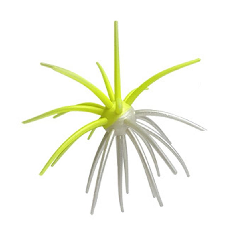 Sea Urchin Baits Lures General Casting Fishing Accessory, Soft Plastic Elastic Body with Flexible Arm Profile, Single Pack for Lake Use