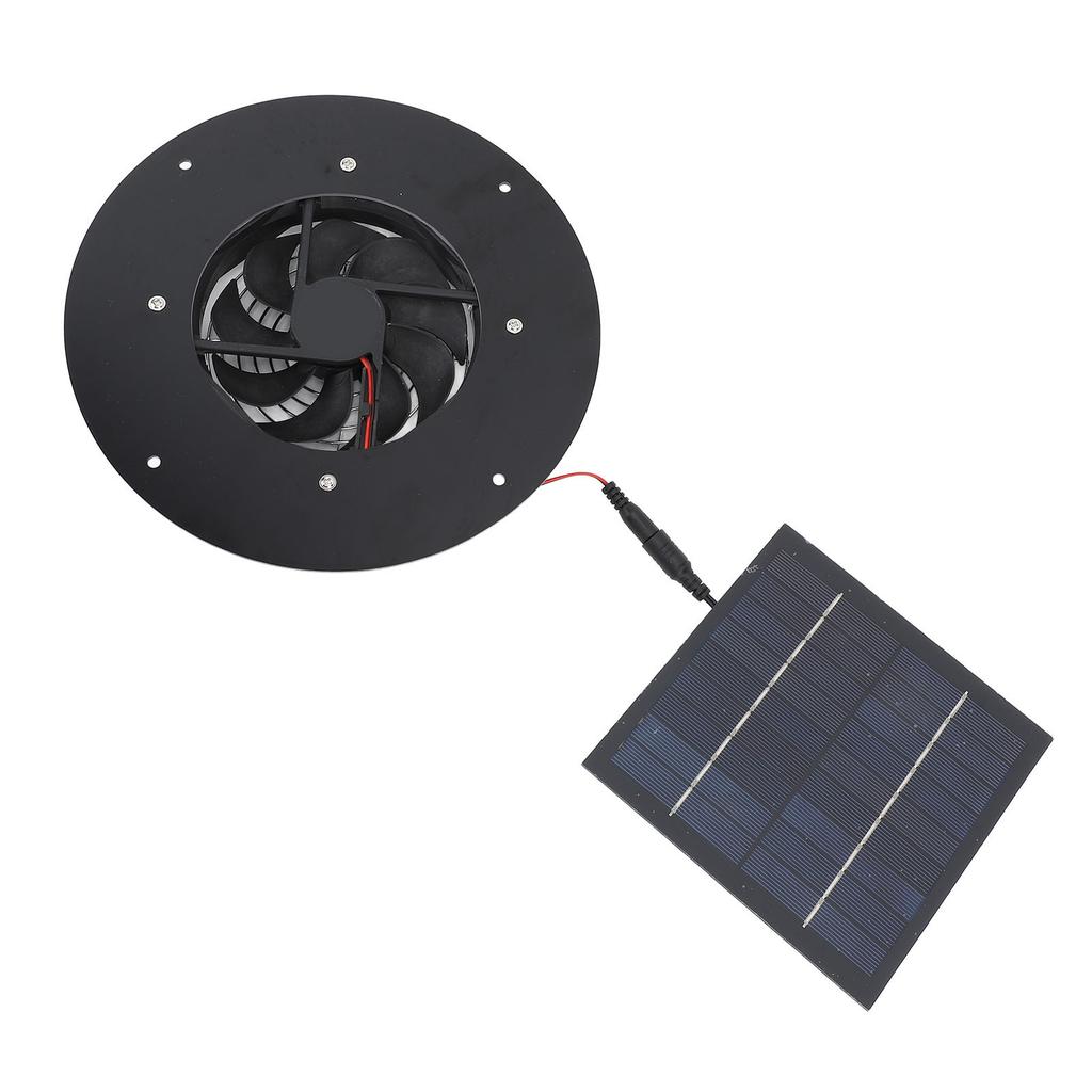 Solarbetriebener Abluftventilator 10W Solarmodul Hocheffizient Geräuscharm Solar-Lüftungsventilator für Gewächshaus Tierhäuser