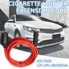 12V 24V 10A Car Accessory Cigarette Lighter Socket Extension Line Cord Cable 12ft Red Cigarette Lighter Plug Male-To-Female