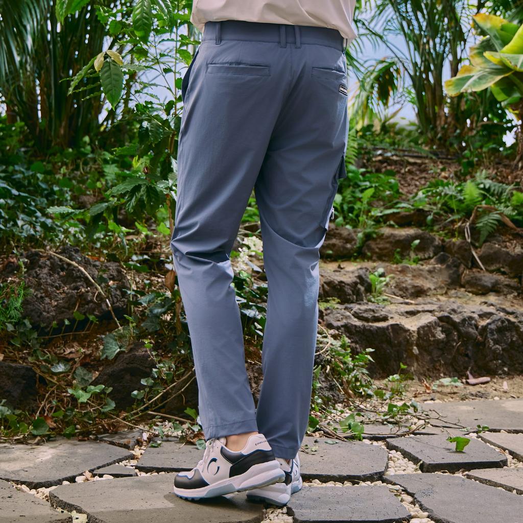 CHALLENGER Men'S Slim Stretch Straight Fit Cargo Pants Pale Blue