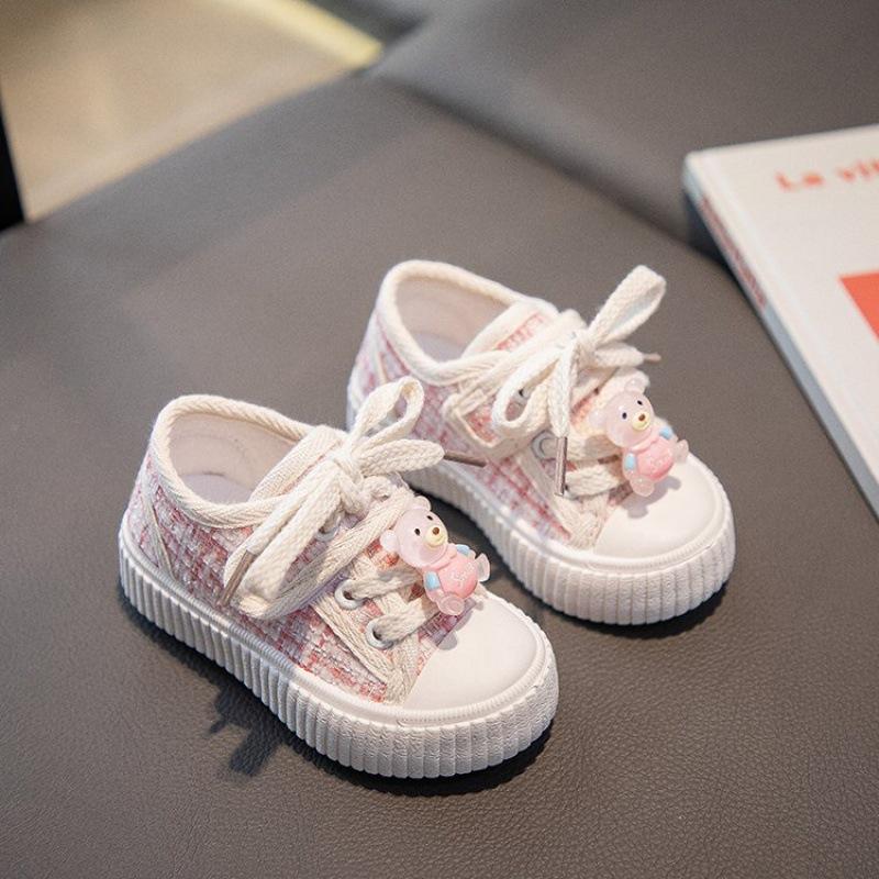 

Canvas Shoes, Boys Board Shoes, Toddler Shoes, Breathable Girls Shoes 25 рожевий