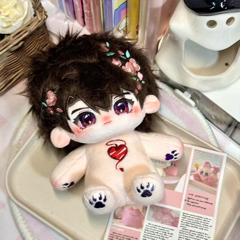 Love And Deepspace Plush Doll With Skeleton Cute Cartoon Anime Figurine Movable Action Figure Model Dress Up Doll Birthday Gift