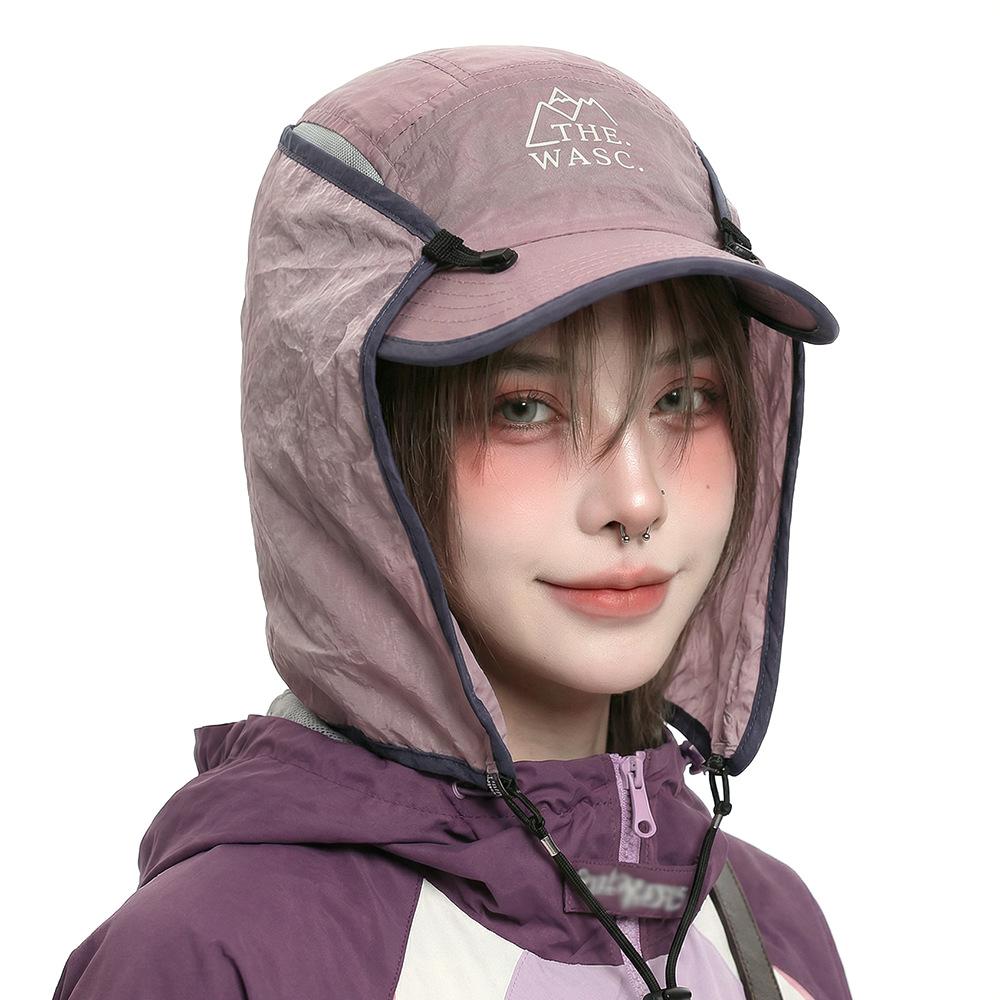 Neue Outdoor Schnelltrocknende Sonnenschutzmütze Damen Herren Koreanischer Stil Abnehmbar Mehrfarbig Baseballmütze Mütze Kappe Wanderkappe