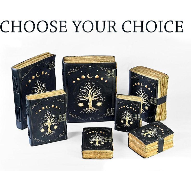 

Кожаный журнал-гримуар «Древо жизни»: Пустая Книга Теней 6 x 4 in (100 Sheet)