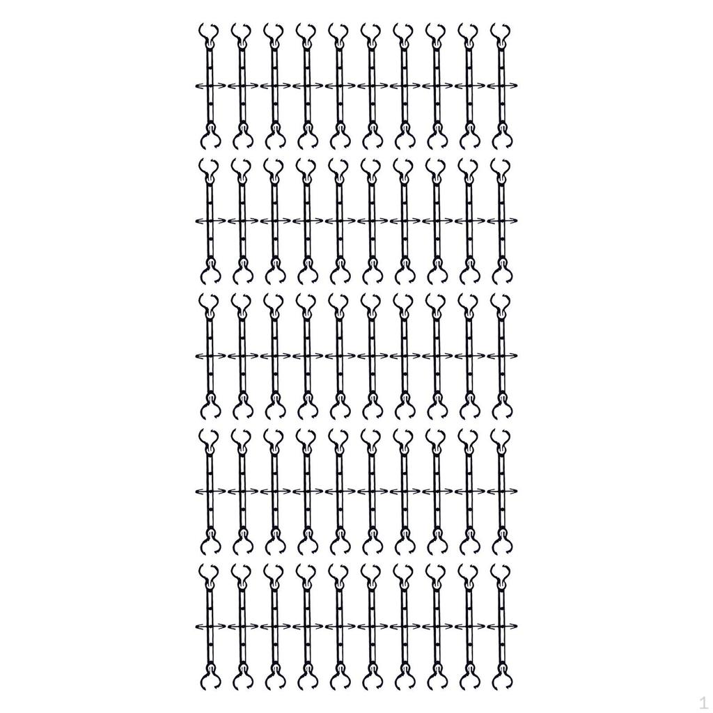 50 Hooks, Reusable Easy Install Double Locking Plant Tag Holders Clips for Plants