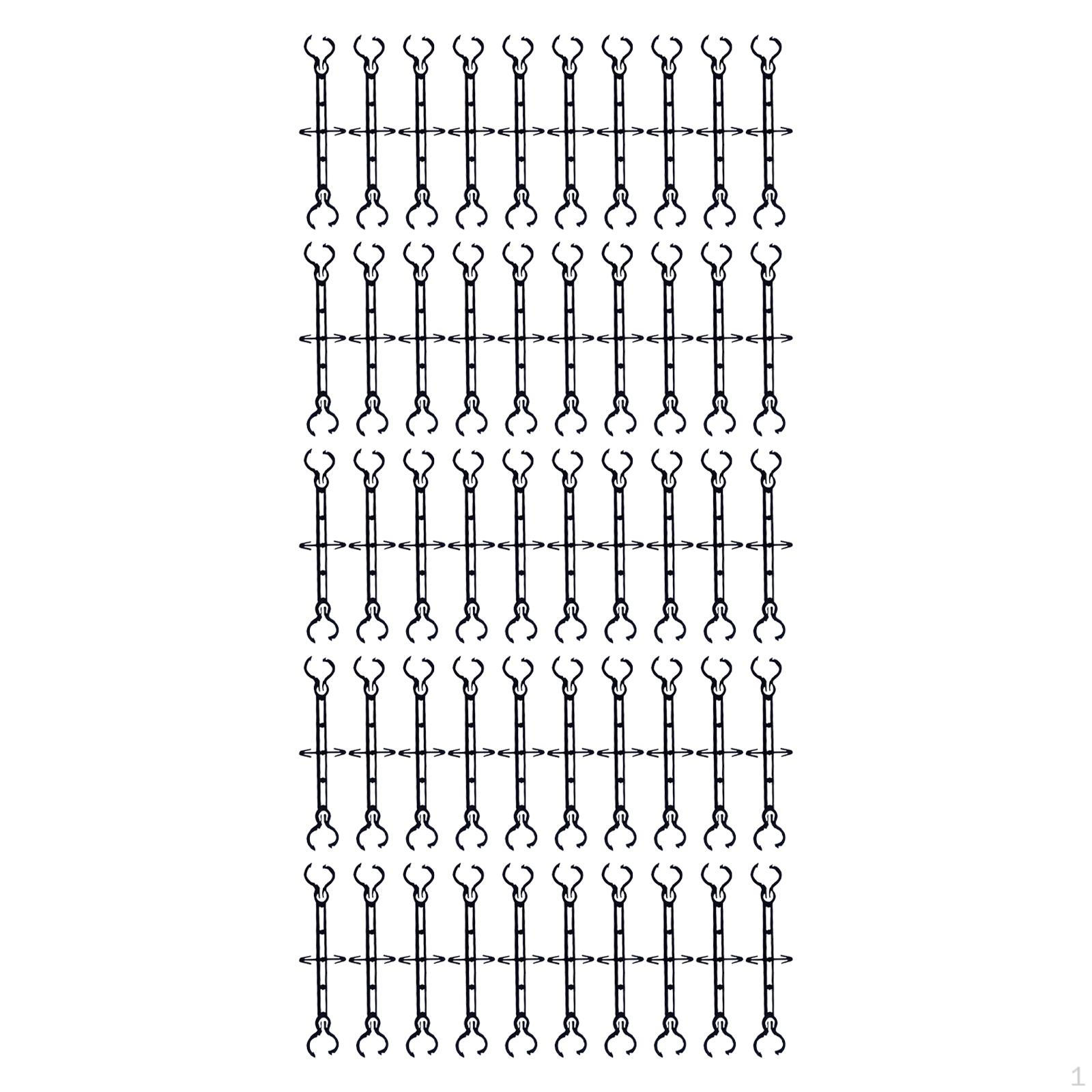 

50 крючков, многоразовые, легко устанавливаемые, с двойной фиксацией держатели для бирок для растений, клипсы для растений S