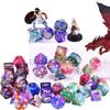 RPG Dice Set, 30 x 7-Die DND Polyhedral Dice (210 Pieces) with Large Drawstring Bag for Dungeons and Dragons Tabletop Roleplaying Games