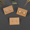 Blank Kraft Paper Earring Display Cards for Jewelry Packaging