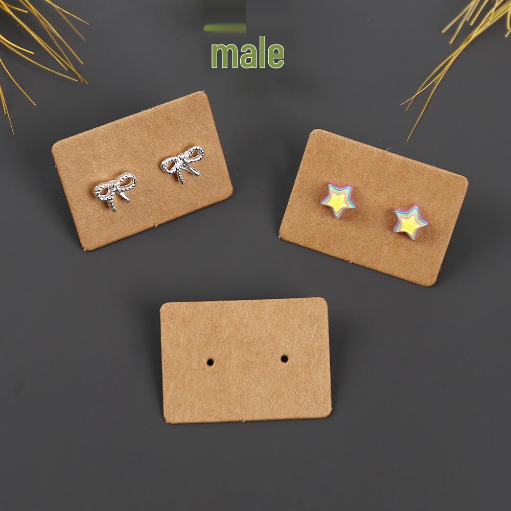 Blank Kraft Paper Earring Display Cards for Jewelry Packaging