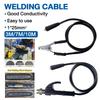 Welding Cable 5/7/10 M + Ground Cable 2/3 M Combo Set With Electrode Holder And Connector Universal Welding Cable Set