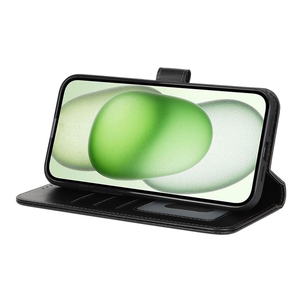 For iPhone 15 Plus/14 Plus Stand Case Shockproof Leather Wallet Phone Cover