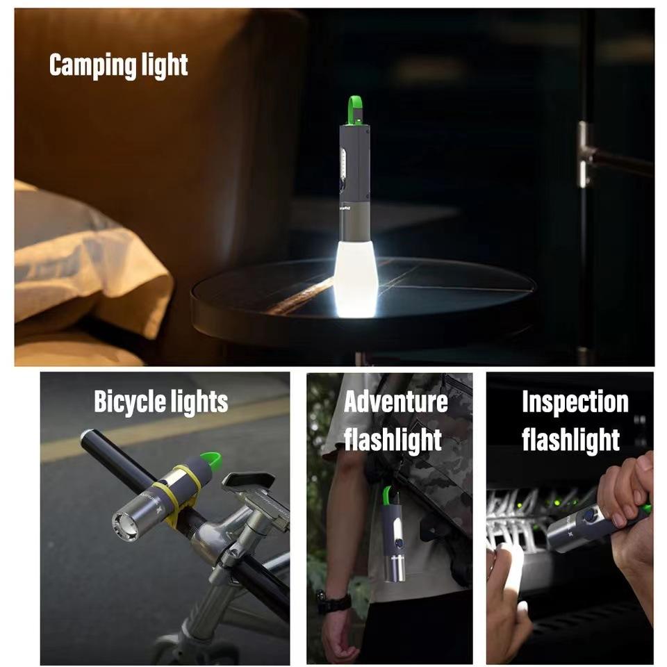 Flashlight Keychain Camping Light 4Modes Flash Light XHP50 Portable Torch