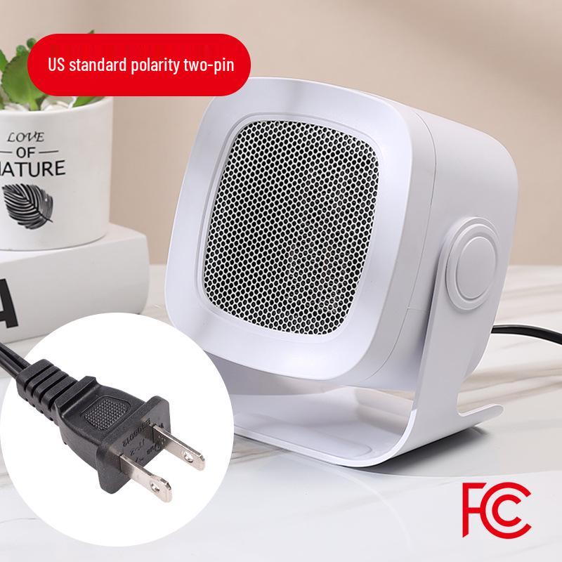 European & American Standard Portable Desktop Heater for Home & Dorm - Quick Heating Compact Electric Heater