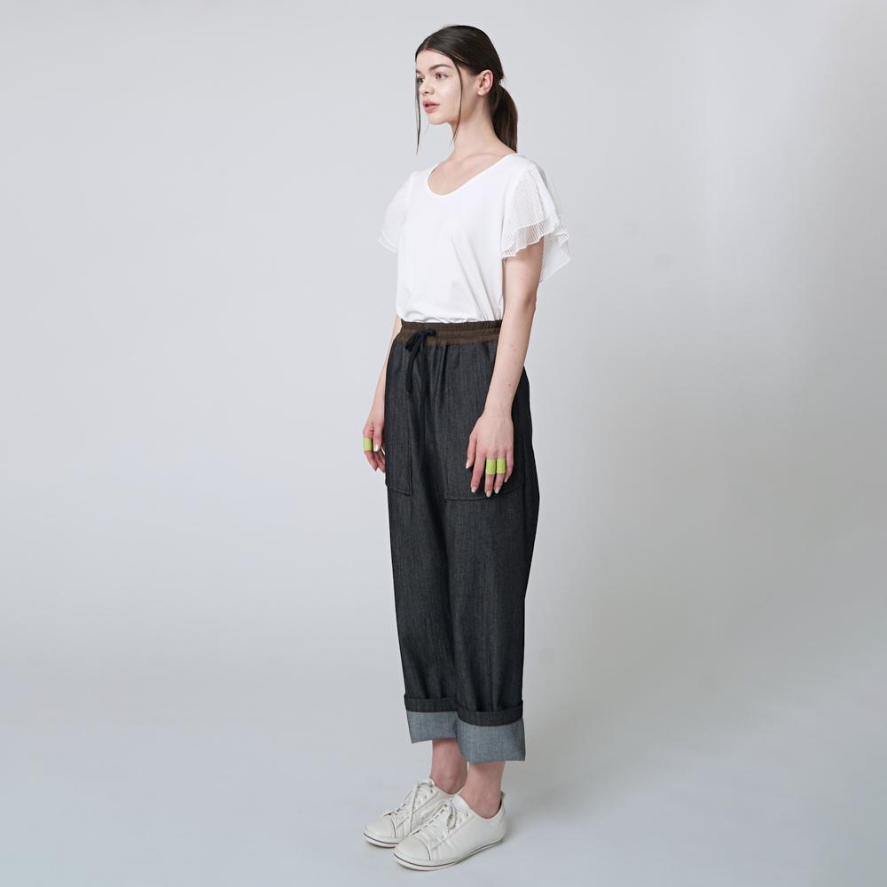 ATHPLATFORM Aw41Th02 See-Through Sleeve Top_White