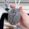 Hanging Rope Melon Steel Wool, Household Steel Wool for Dishwashing, Kitchen Cleaning Ball, Stainless Steel Pot Scrubber, Dish Scrubber