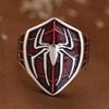 Thai Silver Spider-Man Adjustable Ring – Retro Style for Men & Women