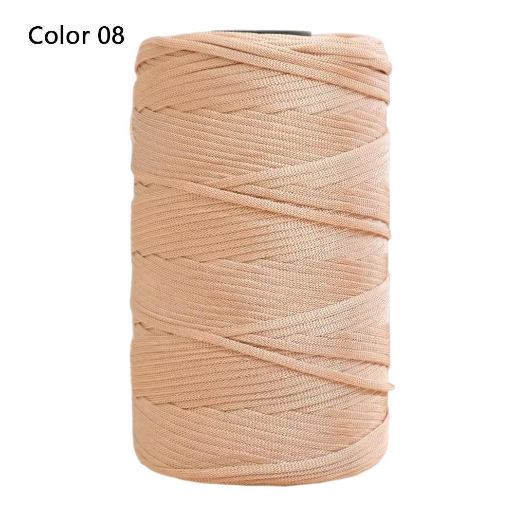 1 Rulle Holdbar Kæmmet Spundet Flad Reb Garn Is Silke Håndvævet Bomuld Linned Garn Merceriseret Ring Twist Garn Sommer Kølig Kasket Akse
