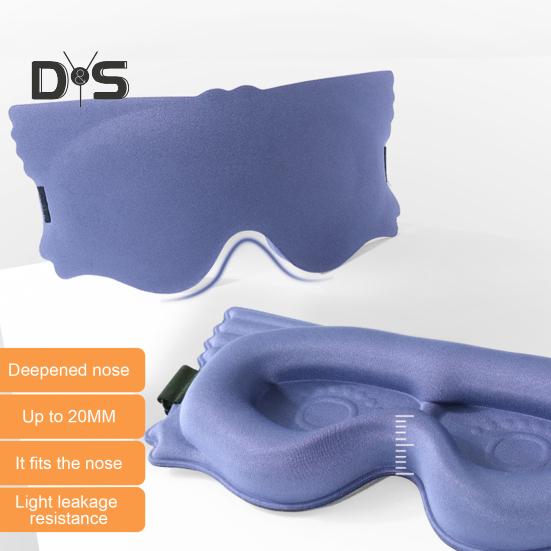3D Kids Sleep Eye Cover with Adjustable Strap Soft Blindfold Memory Foam Filler Breathable Light Shielding Eyeshade for Boys Girls Teens