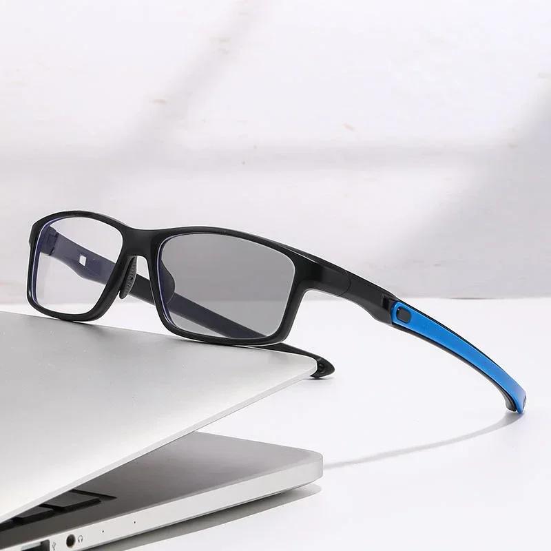 TR90 Sports Photochromic Multifocal Reading Glasses Unisex Progressive Near Far Presbyopia Anti Blue Light Plus Diopter Eyewear