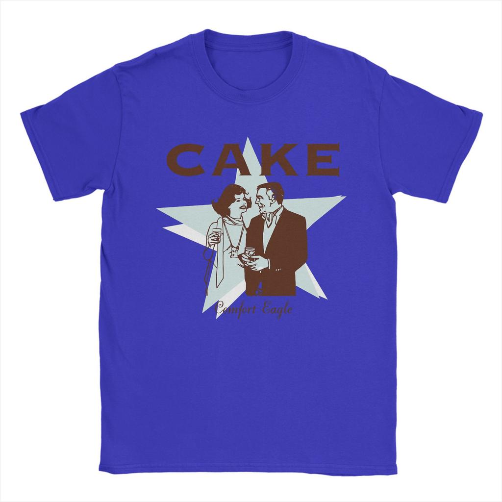 Camiseta Confortável Casual Bolo Águia para Homens Gola Redonda Algodão Camisetas Mangas Curtas Camisetas Tops Estampados Gráficos