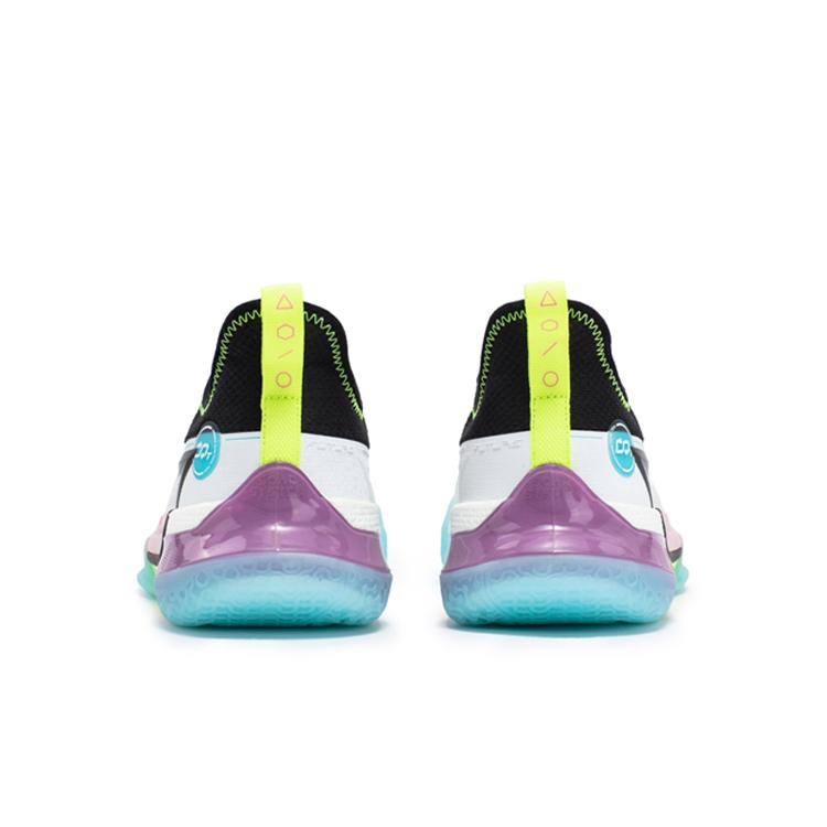 Nové 361° Big 3 Future Odpružení Pro Budoucnost Protiskluzové A Odolné Proti Opotřebení Nízké Basketbalové Boty Pánské Bílé Černé 672411114-1