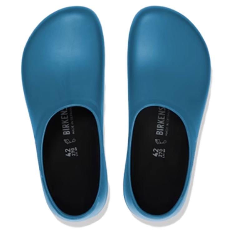 Birkenstock Closed Toe Slippers Unisex Blue Regular Loose Fit 1025977