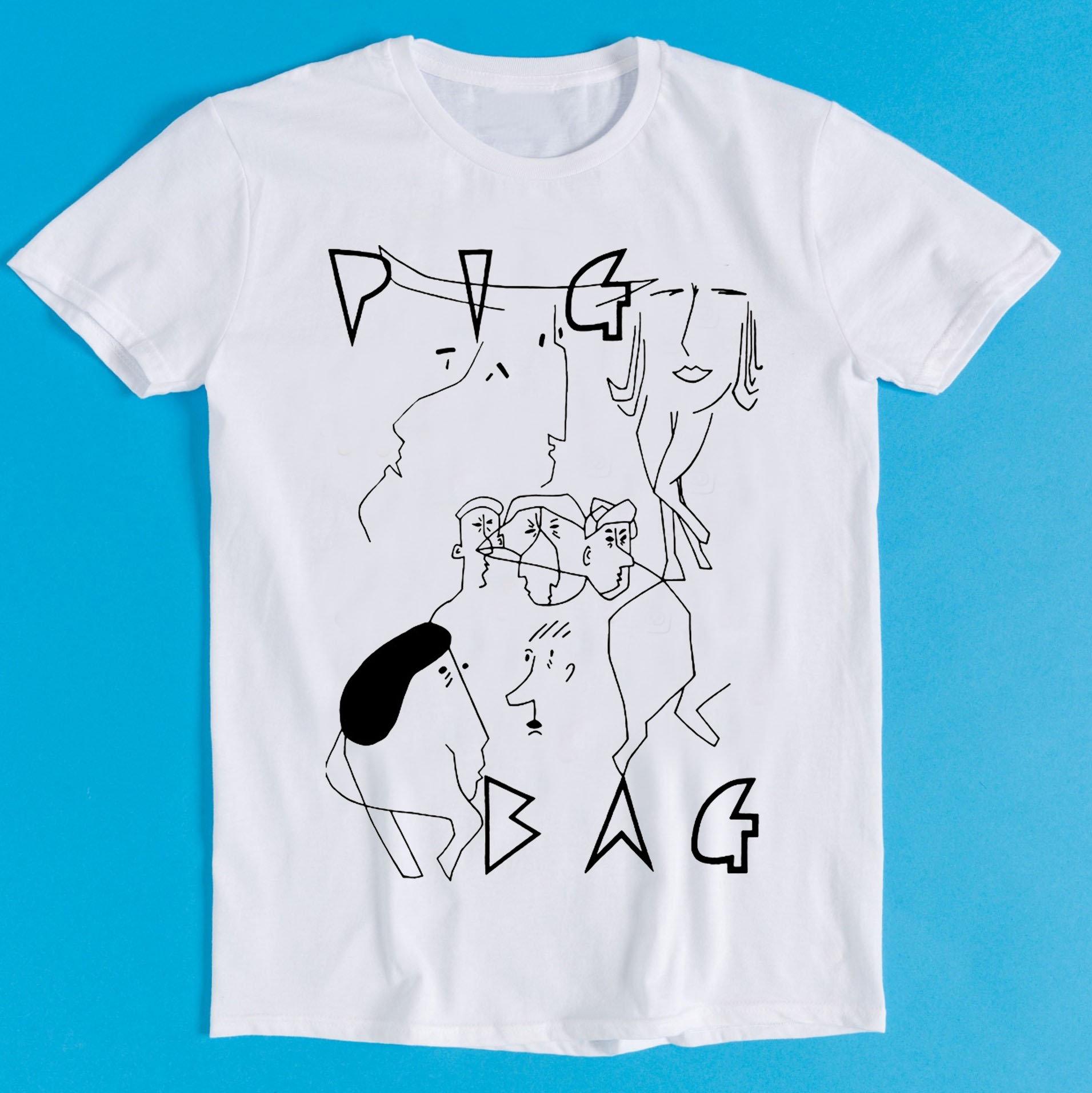 Pigbag Post Punk Rock Band Retro Funny Art Drawing Gamer Anime Cult Meme Movie Music Gift Tee T Shirt S