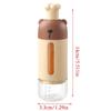 Space Saving Kitchen Spice Dispenser Press Type Portion Control Sealed Lid Food Safe Storage For Baking Seasonings