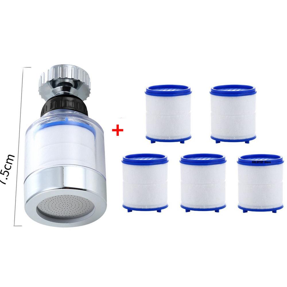 

Обертання на 360° Кухонний кран Фільтр для води Видалення хлору Відфільтровані важкі метали Кухонні гаджети Спрей Насадка для економії води