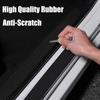4pcs Car Door Plate Protector Stickers Rubber Durable Car Sticker Sill Scuff Cover Anti Scratch Decal Door Plate Protector