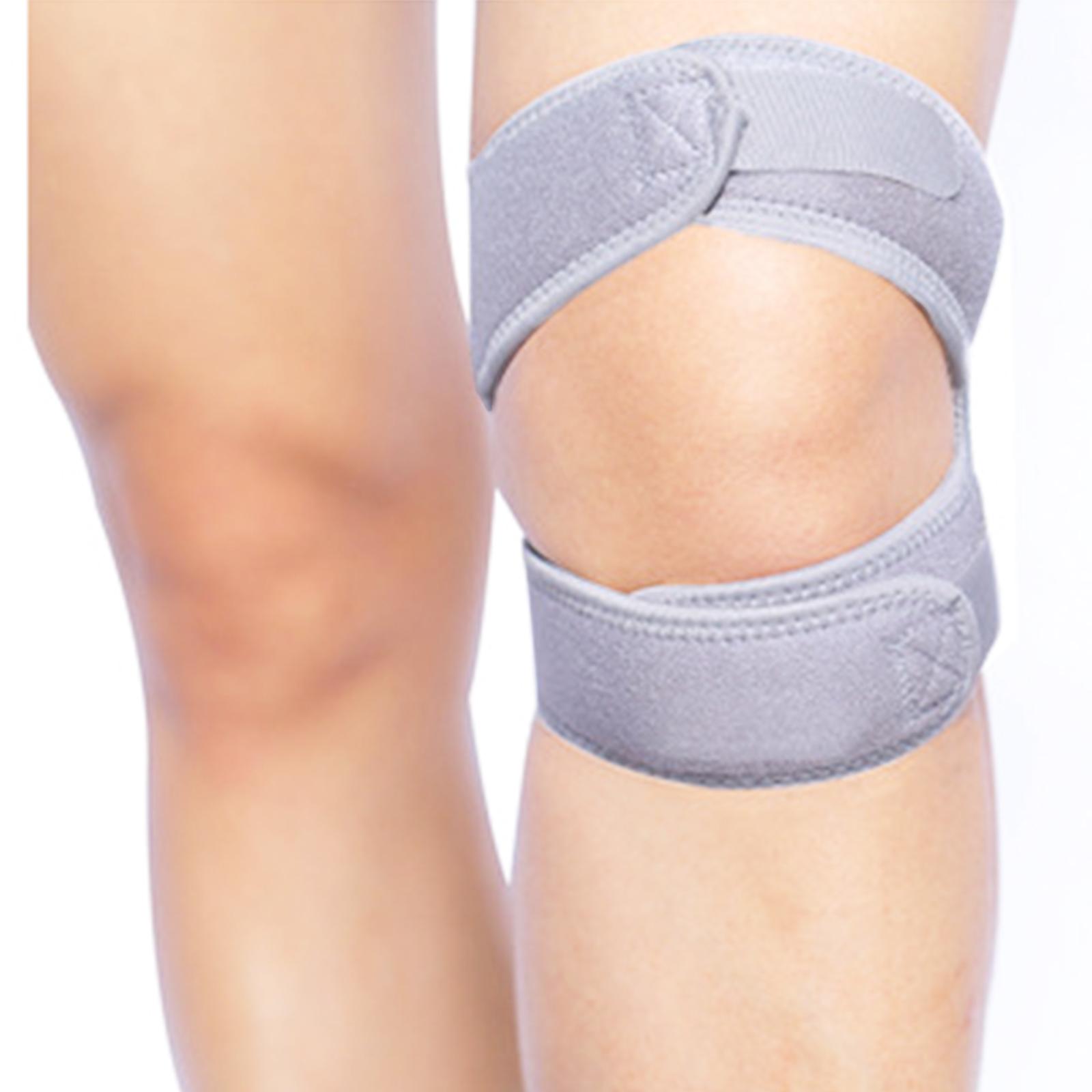 

Knee Strap, Silicone Patella Support for Running Hiking Basketball Fitness, Brthable Comfortable Wr, Elastic with Shock Absorption, One Si