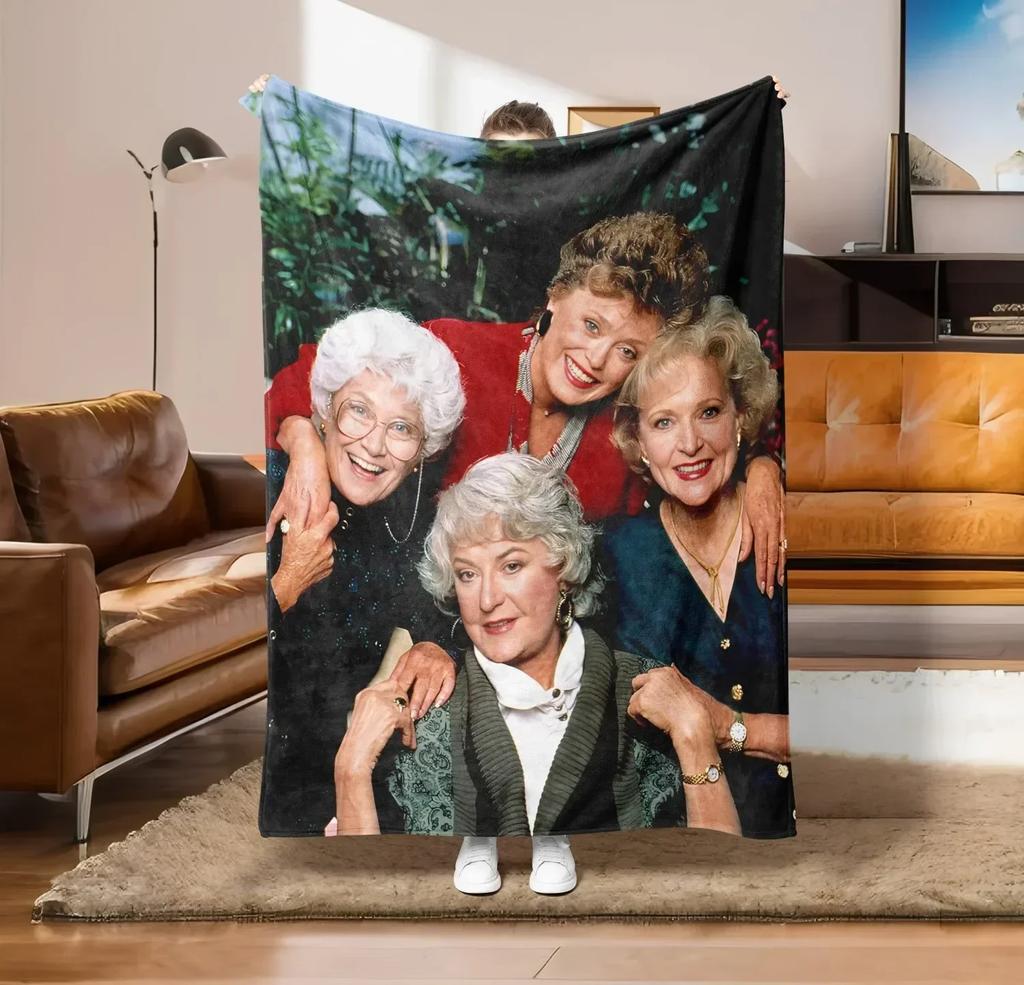 Abstract Art Design Flannel Throw Blanket Soft Warm Thin Blankets for Sofa Bed Car Camping Pop Art Style