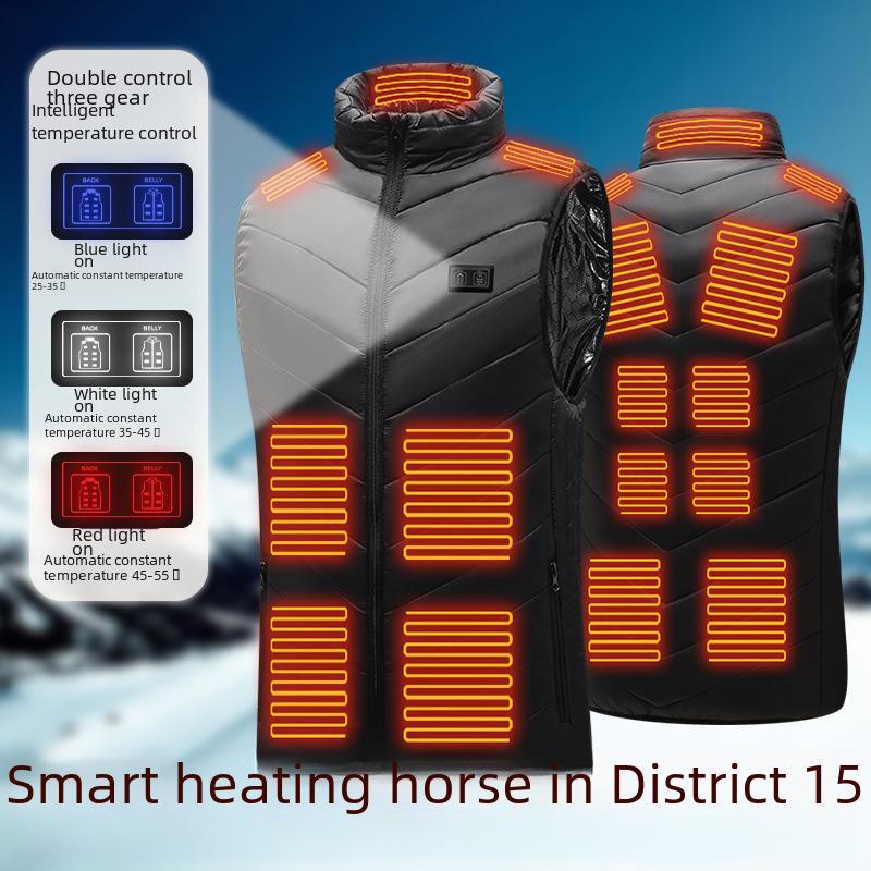 USB-beheizte Weste für Herren – intelligente Heizkleidung mit konstanter Temperatur