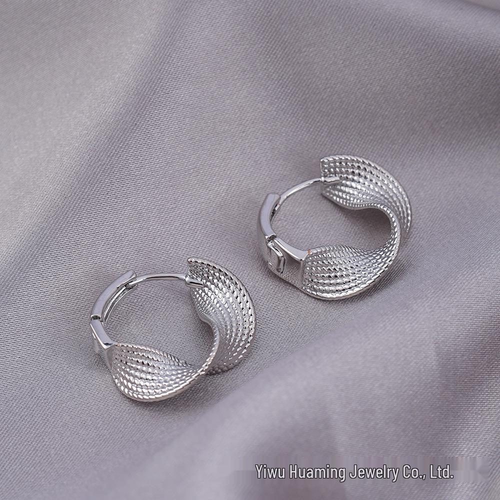 Exquisite 925 Silver Twisted Spiral Earrings - Vintage European & American Style Ear Cuffs
