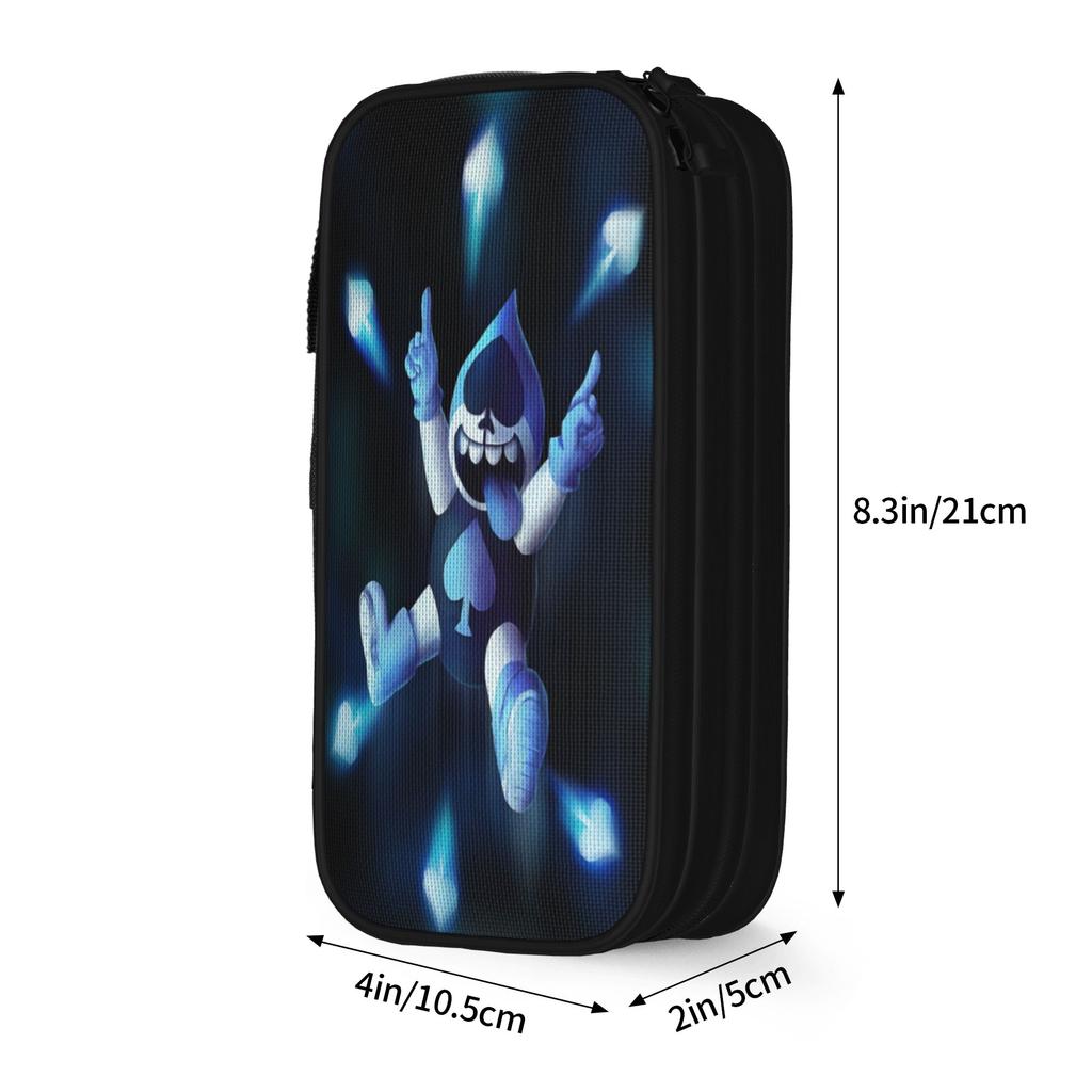 Lancer Face Pen Box Double Layer Large Capacity School Accessories Pencil Bag Amazing Gift