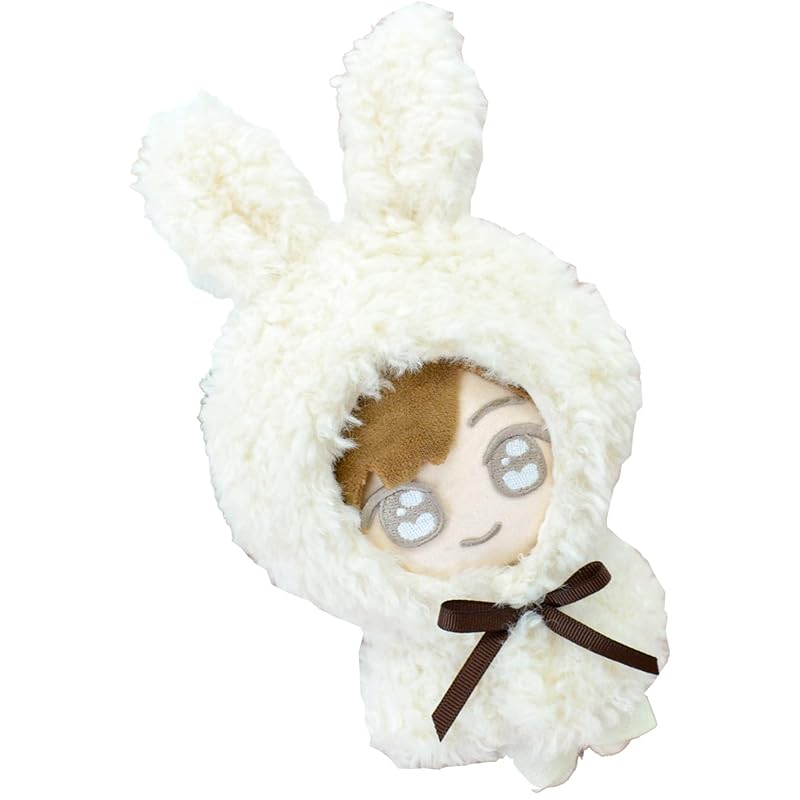 

[AppelToi] rabbit stuffed toy Sewing doll mascot Sewing activities Sewing chibinui doll sewing clothes Dress up Kigurumi costume poncho animal boa