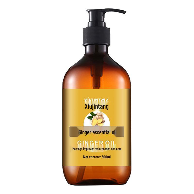 Zázvorový a olivový masážní olej pro Gua Sha a baňkování - Velká 1kg/500ml láhev
