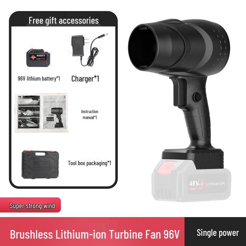 High-Power Lithium Battery Brushless Turbo Hair Dryer & Outdoor Blower